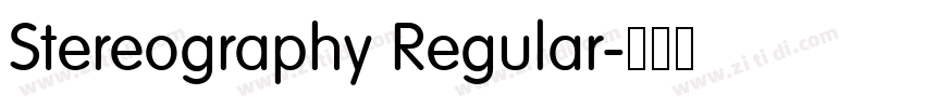 Stereography Regular字体转换